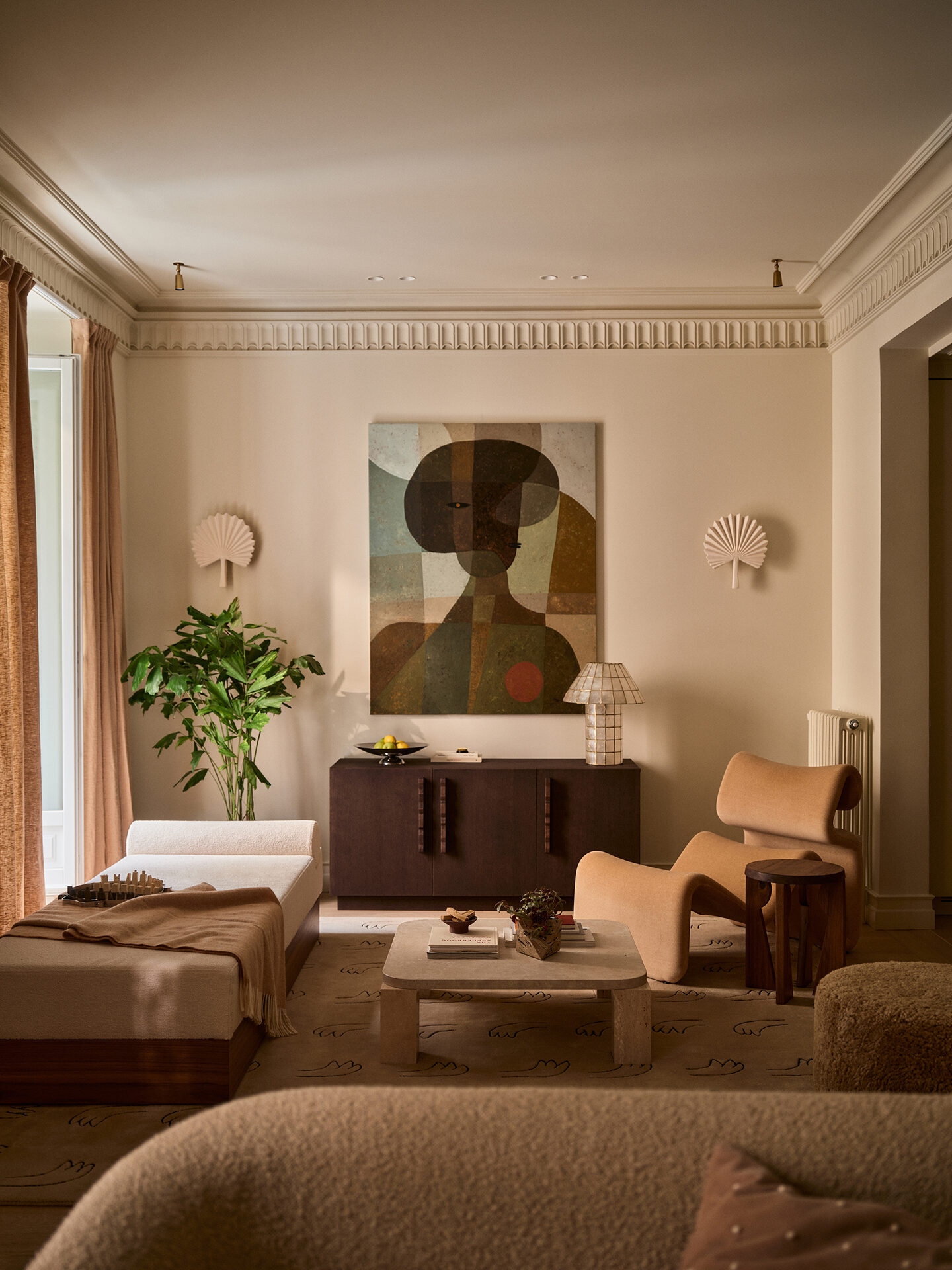 Living room view towards the entrance